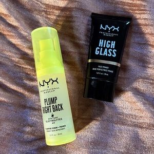 Nyx primer bundle- plump right back & high glass primers